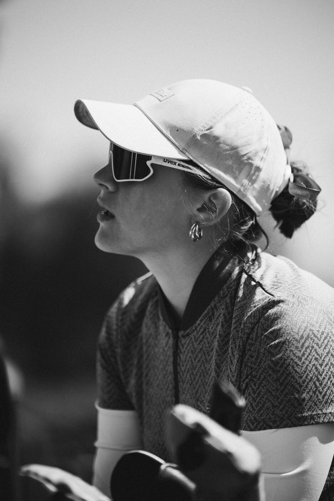 Schwarz-Weiß Portrait Spielerin